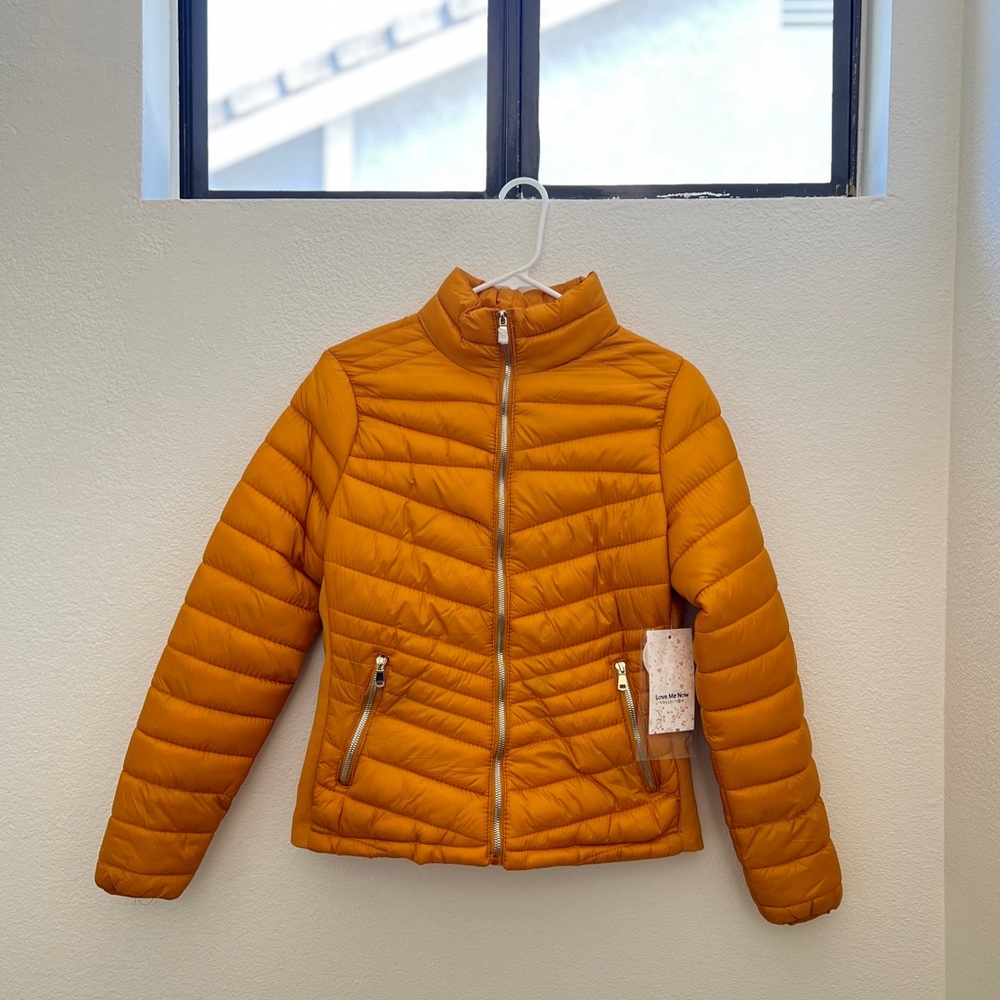 Orange Puffer Jacket